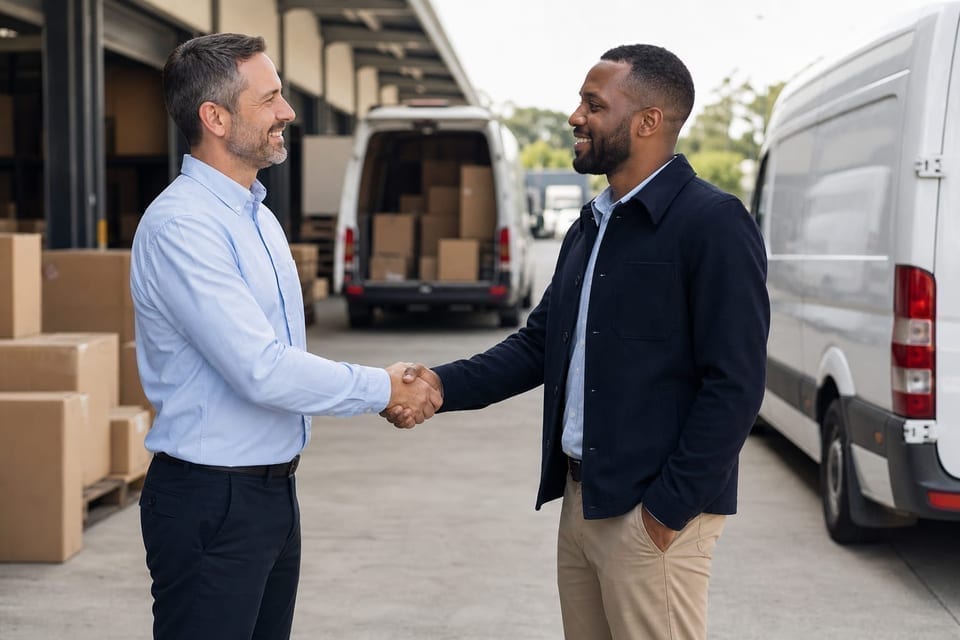 Logistics operation moving freight for business partners